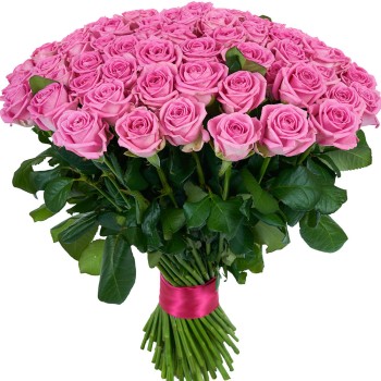 Букет из 101 розовой розы
