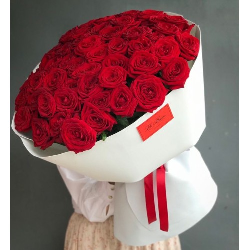 Купить на заказ Букет из 51 красной розы с доставкой в Астане