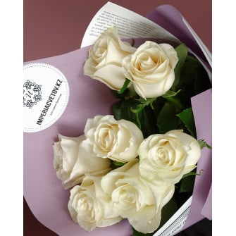 Букет из 7 белых роз Букет из 7 белых роз