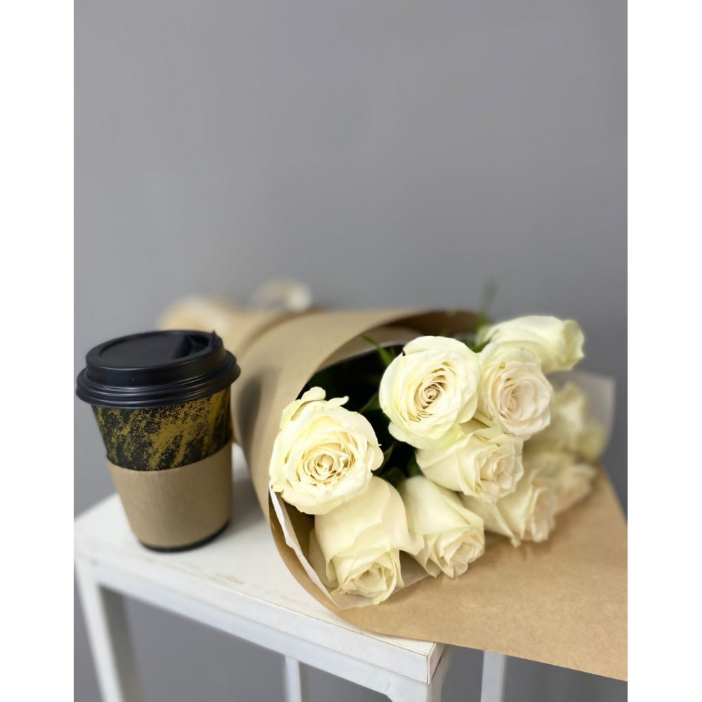 Кофе с цветами